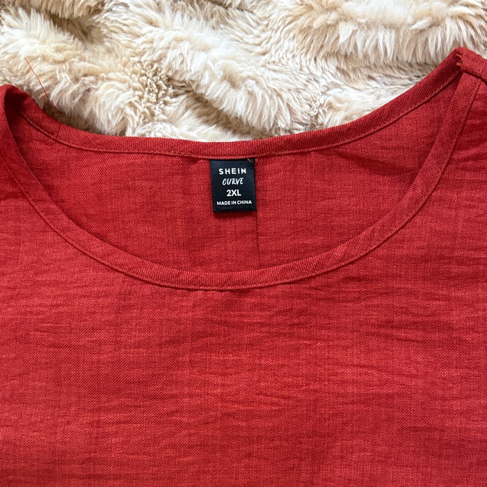 Ruffled Red Top - Picture 3 of 3